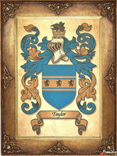 Load image into Gallery viewer, Origin of your Last Name - Heraldic Document